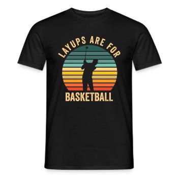 Golf Golfer Golfball Golfspieler Golfschläger - Männer T-Shirt - Schwarz - Vorne - AI Model Male 178 light (178cm)