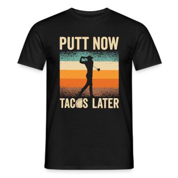 Golf Golfer Golf ball Golfer Golfers Golf clubs - Men's T-Shirt - black - Front - AI Model Male 178 light (178cm)