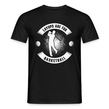Golf Golfer Golfball Golfspieler Golfschläger - Männer T-Shirt - Schwarz - Vorne - AI Model Male 178 light (178cm)