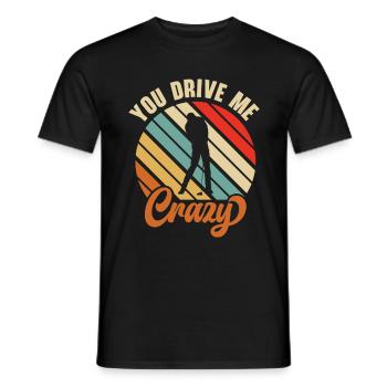 Golf Golfer Golfball Golfspieler Golfschläger - Männer T-Shirt - Schwarz - Vorne - AI Model Male 178 light (178cm)