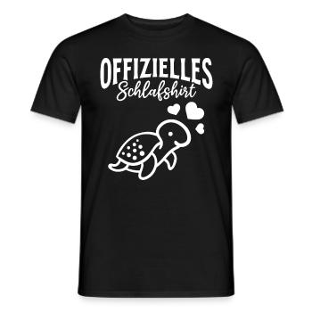 Süße Meeresschildkröte Offizielles Schlafshirt - Männer T-Shirt - Schwarz - Vorne - AI Model Male 178 light (178cm)