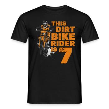 Dieser kleine Dirtbike-Fahrer ist ein - Männer T-Shirt - Schwarz - Vorne - AI Model Male 178 light (178cm)