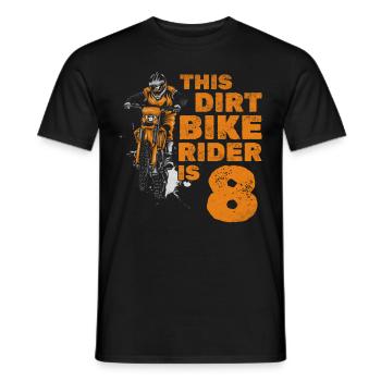Ce petit pilote de dirt bike est un garçon de motocross - T-shirt homme - noir - Devant - AI Model Male 178 light (178cm)