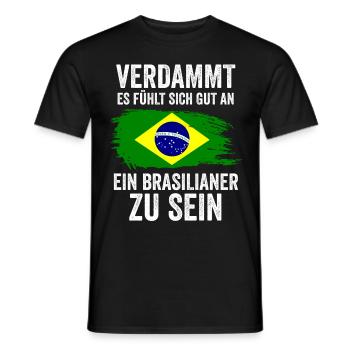 Brasilien Brasilianer Brasilianisches - Männer T-Shirt - Schwarz - Vorne - AI Model Male 178 light (178cm)