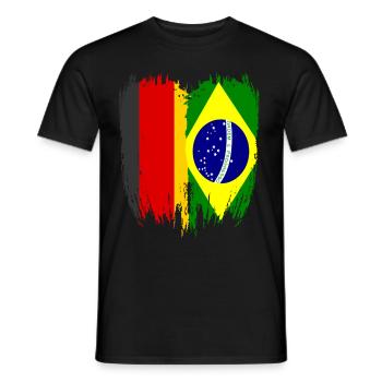 Allemagne Drapeau Brésil - T-shirt homme - noir - Devant - AI Model Male 178 light (178cm)