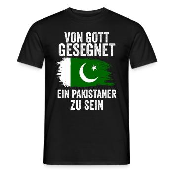 Pakistan Pakistaner Pakistanisches - Männer T-Shirt - Schwarz - Vorne - AI Model Male 178 light (178cm)