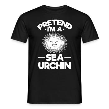 Bel amant d’oursins je fais semblant d’être - T-shirt homme - noir - Devant - AI Model Male 178 light (178cm)