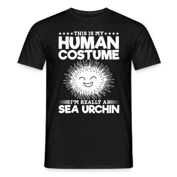 Das ist mein menschliches Kostüm Ich bin wirklich - Männer T-Shirt - Schwarz - Vorne - AI Model Male 178 light (178cm)