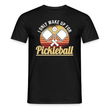 Pickleball Retro Liebe Dinking Pickleballspieler - Männer T-Shirt - Schwarz - Vorne - AI Model Male 178 light (178cm)