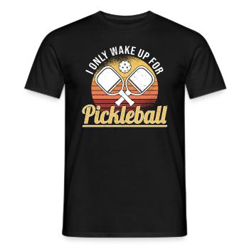 Pickleball Retro Liebe Dinking Pickleballspieler - Männer T-Shirt - Schwarz - Vorne - AI Model Male 178 light (178cm)