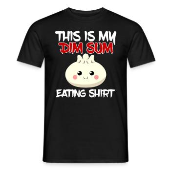 Asian Chinese Food Dim Sum I Gift - Men's T-Shirt - black - Front - AI Model Male 178 light (178cm)