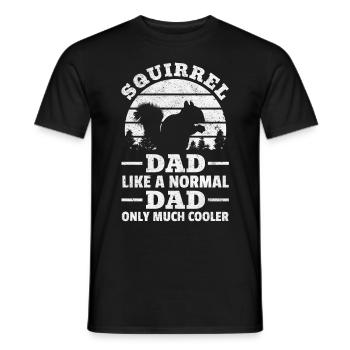 Squirrel Dad like a normal father Only a lot - Men's T-Shirt - black - Front - AI Model Male 178 light (178cm)
