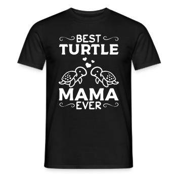 Turtle Mama Meilleure maman tortue jamais - T-shirt homme - noir - Devant - AI Model Male 178 light (178cm)