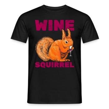 Drôle d’écureuil, drôle d’écureuil - T-shirt homme - noir - Devant - AI Model Male 178 light (178cm)