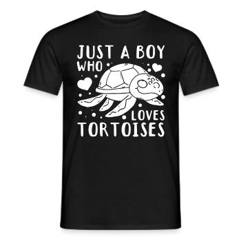 Turtle Tortoises Lover - Juste un garçon qui - T-shirt homme - noir - Devant - AI Model Male 178 light (178cm)