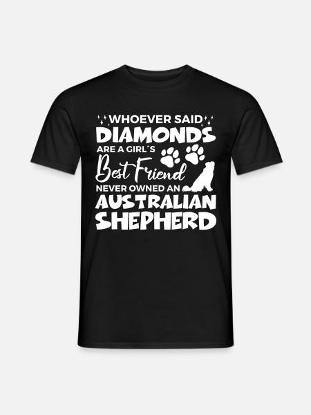 Australischer Schäferhund Hundebesitzer Geschenk - Mænd T-shirt - sort