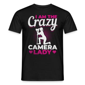 Photographe Girl Photography - Je suis le - T-shirt homme - noir - Devant - AI Model Male 178 light (178cm)