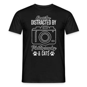 Facile à utiliser par le photographe et - T-shirt homme - noir - Devant - AI Model Male 178 light (178cm)