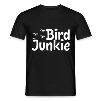 Bird Junkie - Bird Nerd - Observation des oiseaux - T-shirt homme - noir - Devant - AI Model Male 178 light (178cm)