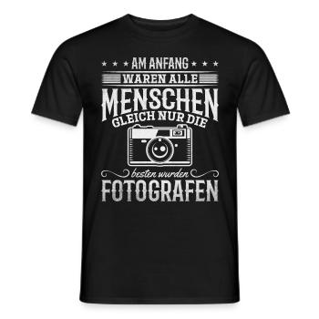 Am Anfang waren alle Menschen die besten wurden - Männer T-Shirt - Schwarz - Vorne - AI Model Male 178 light (178cm)