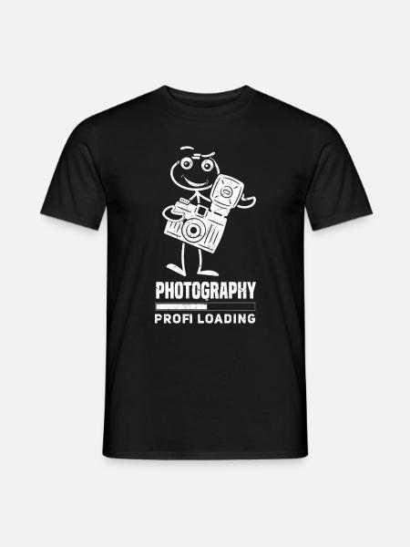 Fotografie Profi Loading Lustiger - Männer T-Shirt - Schwarz