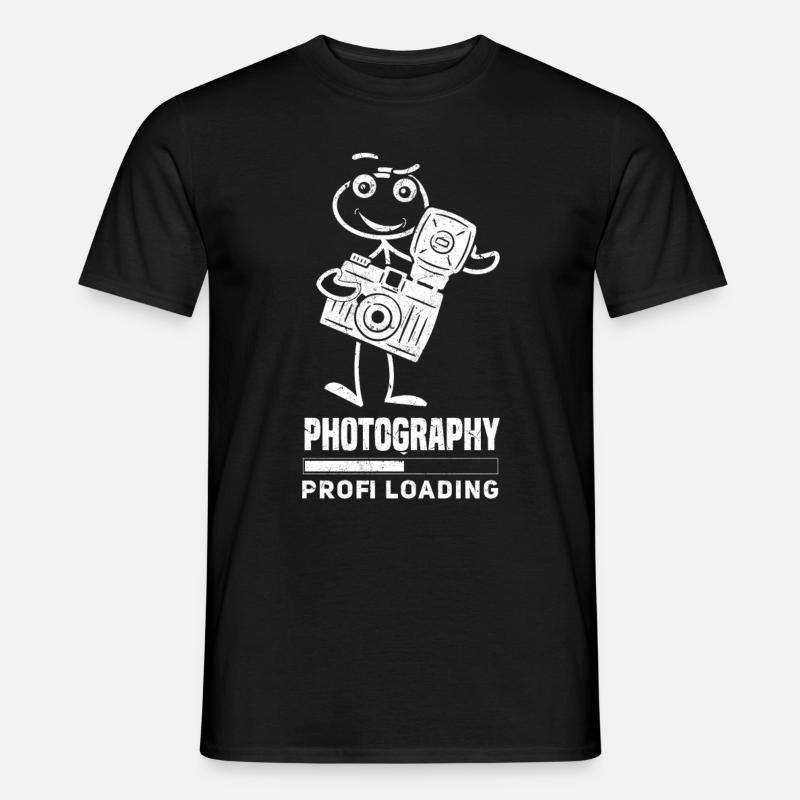 Fotografie Profi Loading Lustiger - Männer T-Shirt - Schwarz