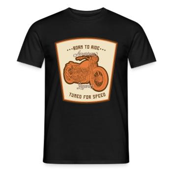 Bikers, motorcyclists - Men's T-Shirt - black - Front - AI Model Male 178 light (178cm)