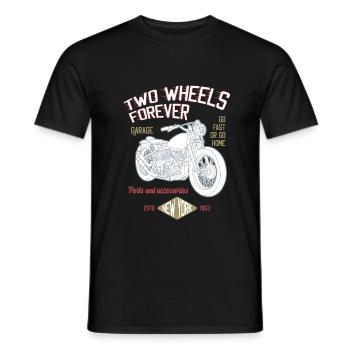 Bikers, motorcyclists - Men's T-Shirt - black - Front - AI Model Male 178 light (178cm)