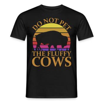 Bison Büffel Yellowstone Park - Männer T-Shirt - Schwarz - Vorne - AI Model Male 178 light (178cm)