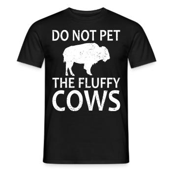 Bison Büffel Yellowstone Park - Männer T-Shirt - Schwarz - Vorne - AI Model Male 178 light (178cm)