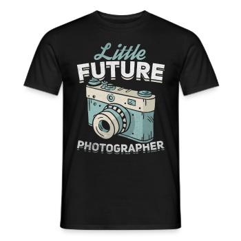 Photography lovers photograph small - Men's T-Shirt - black - Front - AI Model Male 178 light (178cm)