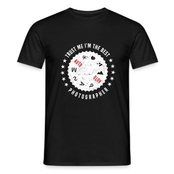 Photographie Photographie - Croyez-moi, je suis - T-shirt homme - noir - Devant - AI Model Male 178 light (178cm)