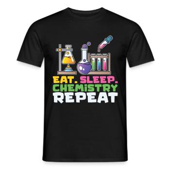 Scientist Chemist Physicist Physics Gift - Men's T-Shirt - black - Front - AI Model Male 178 light (178cm)