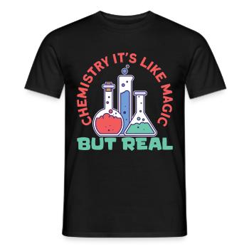 Scientist Chemist Physicist Physics Gift - Men's T-Shirt - black - Front - AI Model Male 178 light (178cm)
