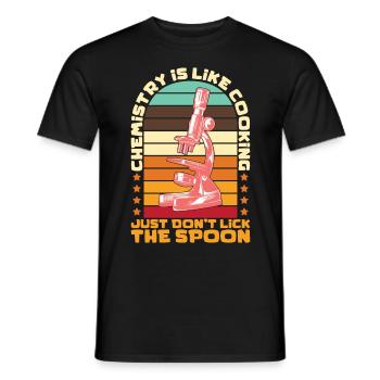 Scientist Chemist Physicist Physics Gift - Men's T-Shirt - black - Front - AI Model Male 178 light (178cm)