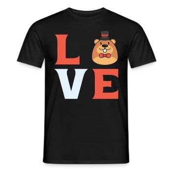 Wildlife Animal Digger Mole Lover Mole Whisper - Men's T-Shirt - black - Front - AI Model Male 178 light (178cm)