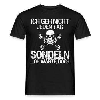 Sondeln Ausflug Sondengänger Geschenkidee - Männer T-Shirt - Schwarz - Vorne - AI Model Male 178 light (178cm)