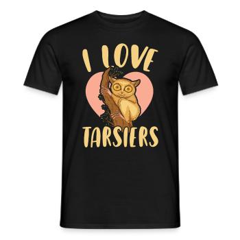 J’adore Tarsier Wildlife Animal Tarsier Whisperer - T-shirt homme - noir - Devant - AI Model Male 178 light (178cm)