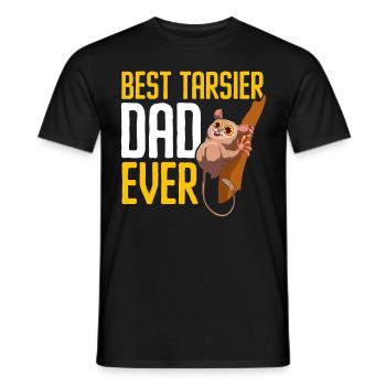 Tarsier Dad Tier Tarsier Whisperer Vatertag - Männer T-Shirt - Schwarz - Vorne - AI Model Male 178 light (178cm)