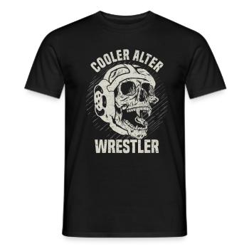 Kampfsport Ringen Wrestling Ringer I Cooler Alter - Männer T-Shirt - Schwarz - Vorne - AI Model Male 178 light (178cm)