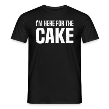 Fête de mariage Gâteau de mariage - T-shirt homme - noir - Devant - AI Model Male 178 light (178cm)