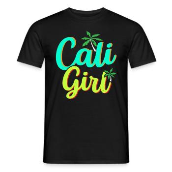 Cali Girl États-Unis État d’Amérique Californie californienne - T-shirt homme - noir - Devant - AI Model Male 178 light (178cm)