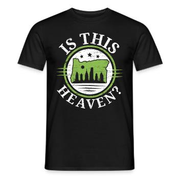 Ist dies der Himmel Oregon USA Staat Amerika Orego - Männer T-Shirt - Schwarz - Vorne - AI Model Male 178 light (178cm)