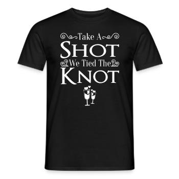 JGA Mariage Mariage Jungesellenabschied Party - T-shirt homme - noir - Devant - AI Model Male 178 light (178cm)