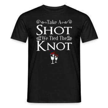 JGA Wedding Marriage Jungesellenabschied Party - Men's T-Shirt - black - Front - AI Model Male 178 light (178cm)