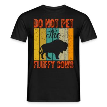 Bison Buffalo Water Buffalo National Park - Men's T-Shirt - black - Front - AI Model Male 178 light (178cm)