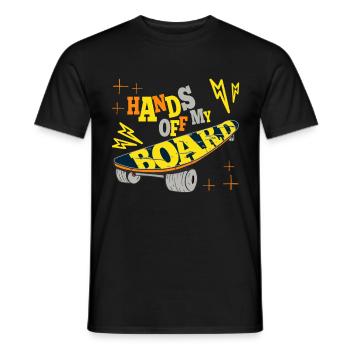 Skateboarder Mains De Ma Planche Drôle Skateboard - T-shirt homme - noir - Devant - AI Model Male 178 light (178cm)
