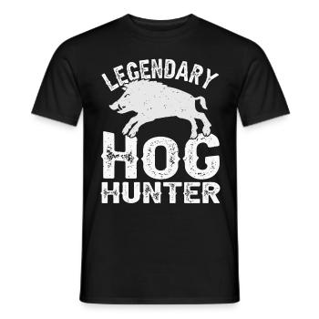 Chasse au sanglier Chasse Chasse Chasse Chasse Gibier Cadeau - T-shirt homme - noir - Devant - AI Model Male 178 light (178cm)