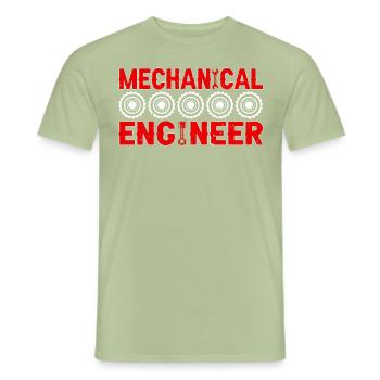 Mechanik Ingenieur Maschinenbau - Männer T-Shirt - Sage - Vorne - AI Model Male 178 light (178cm)