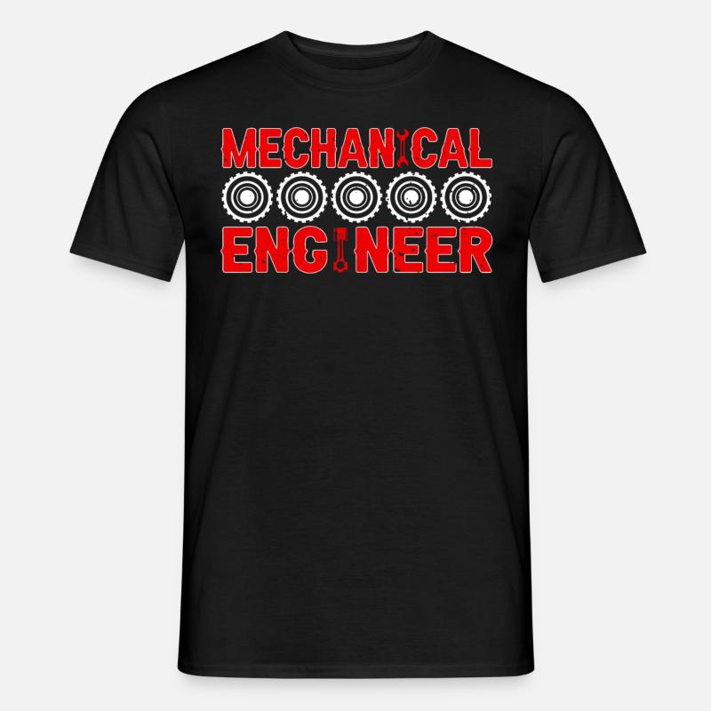 Mechanics Engineer Mechanical Engineering - Men's T-Shirt - black